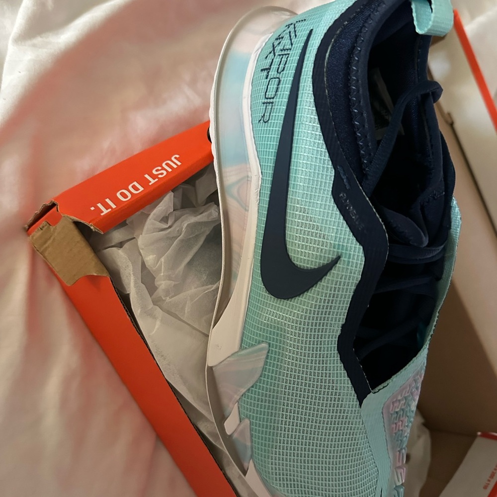 Nike Teal and Gray React Vapor Sneakers